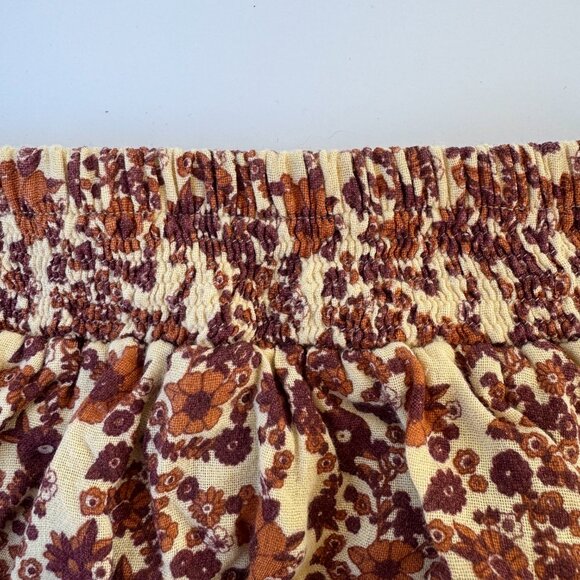 Kate Quinn Ruffle Bloomers | Smocked Waist, Fall Ditsy Floral Print | 12–18M - Picture 3 of 4